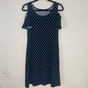 Chico’s black polka dot dress